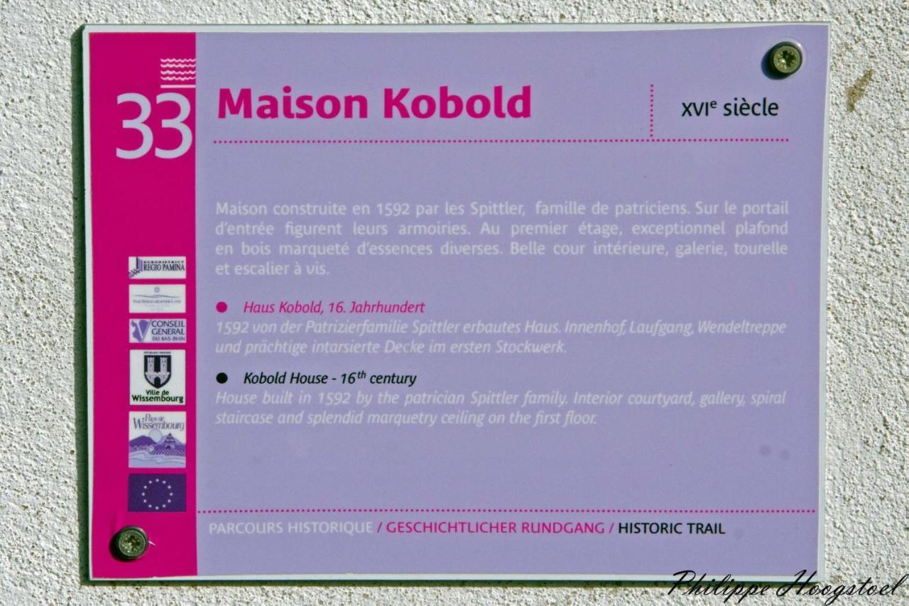 Maison Kobold Xvie Siecle Wissembourg Εξωτερικό φωτογραφία
